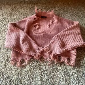 Knitted Zaful crop top, One size, loose and comfortable